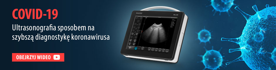 Diagnozowanie zarażenia SARS-CoV-2 za pomocą ultrasonografii płuc przy użyciu DRAMIŃSKI BLUE