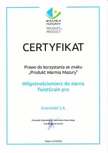 Produkt Warmia Mazury TGpro - certyfiakt-1